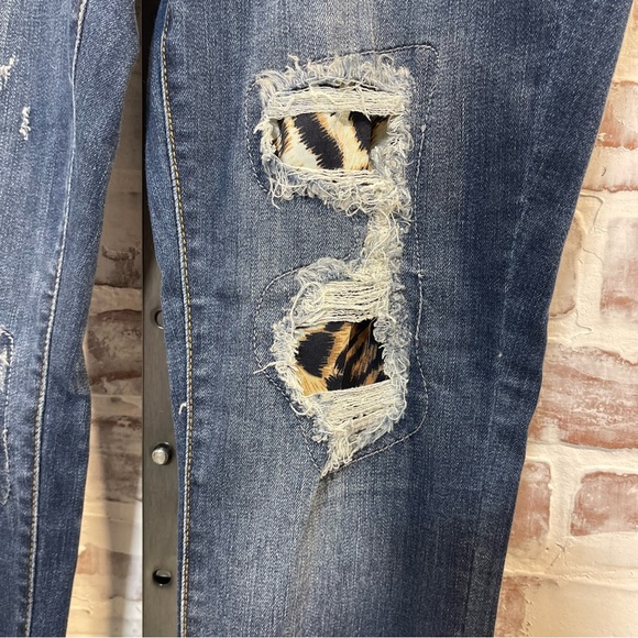 Judy blue skinny fit Distressed Blue Jeans size 11 - Picture 3 of 10